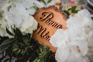 drewniany napis panna młoda