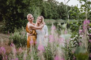 sesja w polnych kwiatach jezioro wyszebórz