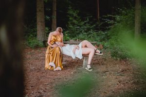 sesja w lesie rodzinna plenerowa fotograf bytów barbara rompska